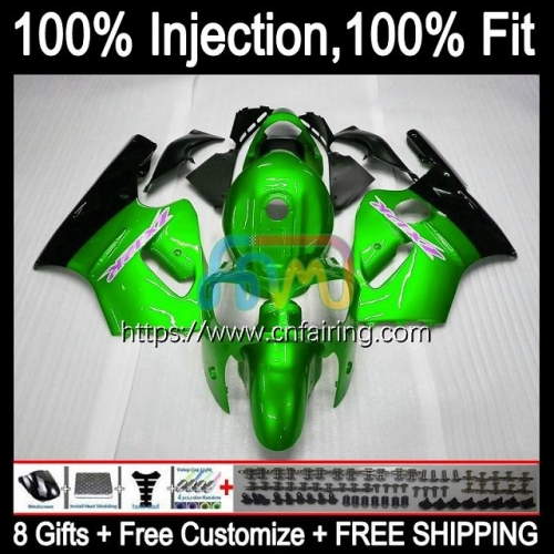 Injection mold Body For KAWASAKI NINJA ZX 1200CC CC 1200 12R 2002 2003 2004 2005 2006 ZX-12R ZX12R ZX1200 02 03 Metal Green 04 05 06 Fairing 21HM.84