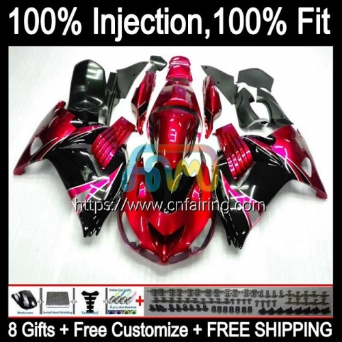 Injection For KAWASAKI NINJA ZX14R ZZR 1400 2012 2013 2014 2015 2016 2017 ZX 14 14R ZX-14R ZZR1400 Metal Red 12 13 14 15 16 17 OEM Fairing 23HM.51