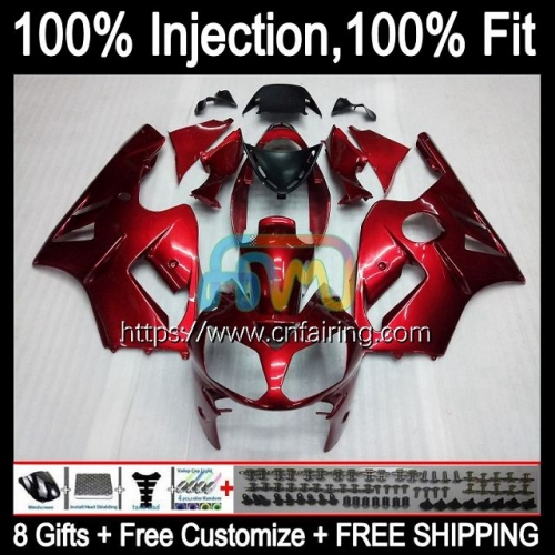 OEM Injection mold For KAWASAKI NINJA ZX 1200 12R 1200CC ZX1200 C 2000 2001 Body ZX-12R ZX12R ZX 12 R 1200 Glossy Red CC 00 01 Fairing Kit 20HM.62