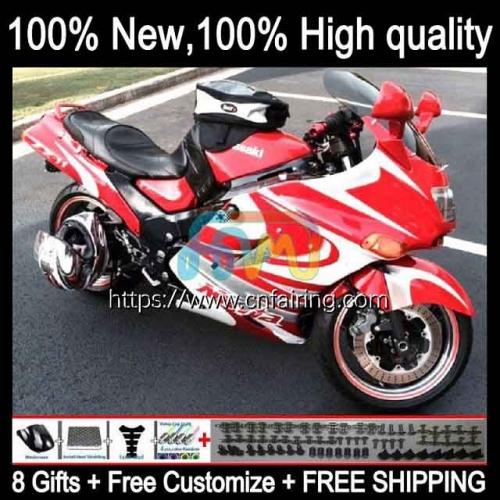 Body For KAWASAKI NINJA ZX-11R White red ZZR 1100 CC ZX11 R ZZR1100 1990 1991 1992 ZX 11R ZX-11 R ZZR-1100 ZX11R 90 91 92 93 94 95 Fairing 17HM.72