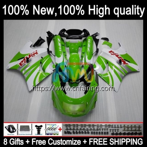 Body For KAWASAKI NINJA ZX-11R ZZR 1100 CC ZX11 R ZZR1100 1990 1991 1992 ZX 11R Green white ZX-11 R ZZR-1100 ZX11R 90 91 92 93 94 95 Fairing 17HM.54