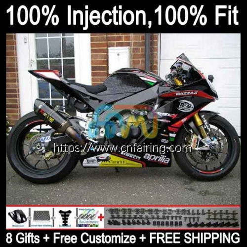 Injection mold Body For Aprilia RS125R RSV125 RS4 2012 2013 2014 2015 2016 Bodyworks RS-125 RS 125 Black red hot RS125 12 13 14 15 16 Fairing 16HM.70