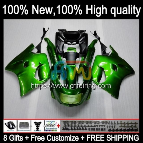 Body For KAWASAKI NINJA ZX-11R ZZR 1100 CC ZX11 R ZZR1100 1990 1991 1992 Green black ZX 11R ZX-11 R ZZR-1100 ZX11R 90 91 92 93 94 95 Fairing 17HM.51