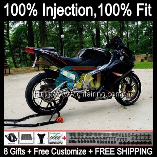 Injection mold Body For Aprilia Gloss Black RS125R RSV125 RS4 2012 2013 2014 2015 2016 Bodyworks RS-125 RS 125 RS125 12 13 14 15 16 Fairing 16HM.110