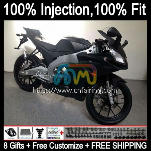 Injection mold Body For Aprilia RS125R RSV125 RS4 2012 2013 2014 2015 2016 Bodyworks Flat Black RS-125 RS 125 RS125 12 13 14 15 16 Fairing 16HM.112