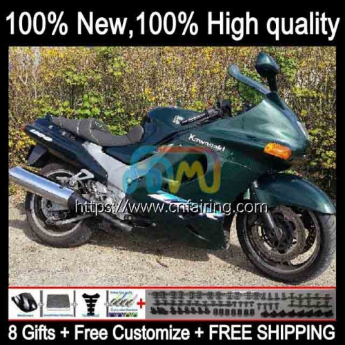 ZX-11R For KAWASAKI NINJA ZX11R ZZR1100 ZZR 1100 ZX-11 96 97 98 99 00 01 ZX 11R 1993 1995 1996 1997 1998 Dark Green 1999 2000 2001 Fairings 18HM.6