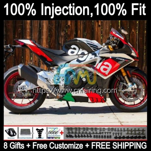 Injection mold Bodys For Aprilia RS-125 RS4 RS125R RSV125 RS125 12 13 14 15 16 Bodywork RS 125 Black red hot 2012 2013 2014 2015 2016 Fairings 16HM.8