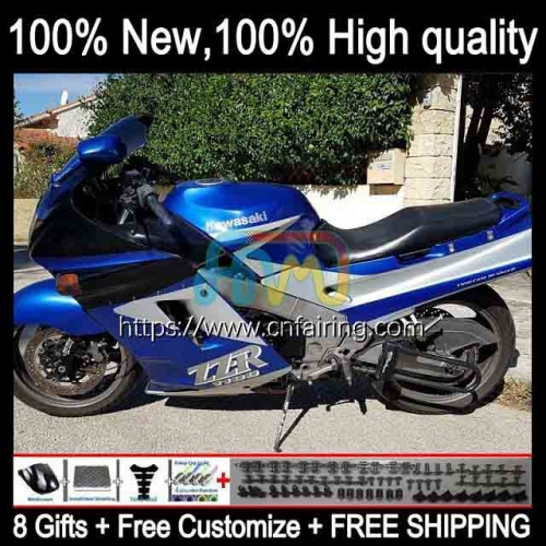 Body For KAWASAKI NINJA ZX11R ZZR1100 ZX-11R ZZR 1100 CC ZX11 R ZZR-1100 ZX-11 R 90 91 92 93 Blue Silvery 94 95 ZX 11R 1990 1991 1992 Fairing 17HM.7