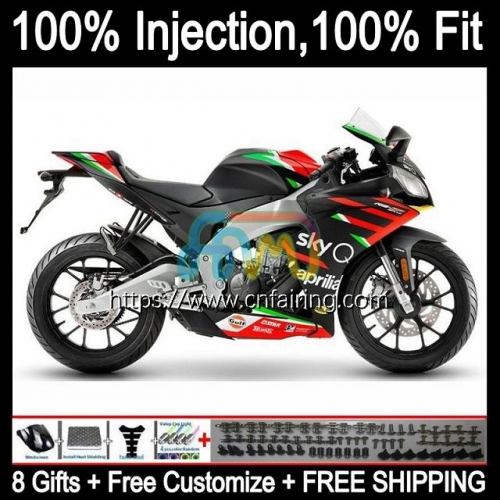 Injection mold Bodys For Aprilia RS-125 RS4 RS125R RSV125 RS125 12 13 14 15 Green black 16 Bodywork RS 125 2012 2013 2014 2015 2016 Fairings 16HM.21