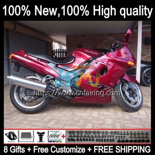 Body For KAWASAKI NINJA ZX-11R ZZR 1100 CC ZX11 R ZZR1100 ALL Red hot 1990 1991 1992 ZX 11R ZX-11 R ZZR-1100 ZX11R 90 91 92 93 94 95 Fairing 17HM.74