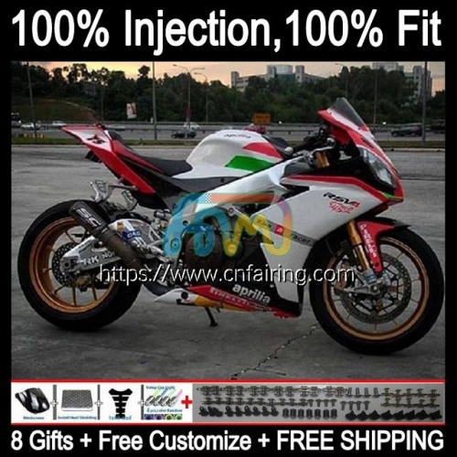 Injection mold Bodys For Aprilia RS-125 RS4 RS125R RSV125 RS125 12 White black 13 14 15 16 Bodywork RS 125 2012 2013 2014 2015 2016 Fairings 16HM.43
