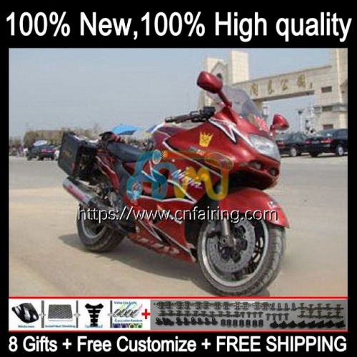 Body For KAWASAKI NINJA ZX11R ZZR1100 ZX-11R ZZR 1100 CC ZX11 R ZZR-1100 ZX-11 R 90 91 92 93 94 95 ZX 11R 1990 1991 1992 Stock Red Fairing 17HM.24