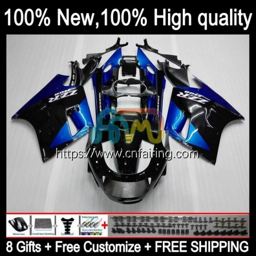 Body For KAWASAKI NINJA ZX-11R ZZR 1100 CC ZX11 R ZZR1100 1990 Blue black 1991 1992 ZX 11R ZX-11 R ZZR-1100 ZX11R 90 91 92 93 94 95 Fairing 17HM.55