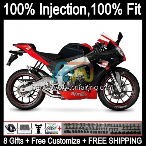 Injection mold Bodys For Aprilia Black red hot RS-125 RS4 RS125R RSV125 RS125 12 13 14 15 16 Bodywork RS 125 2012 2013 2014 2015 2016 Fairings 16HM.1