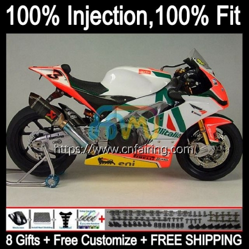Injection mold Bodys For Aprilia RS-125 RS4 RS125R RSV125 RS125 12 13 14 15 16 Bodywork RS 125 Green white 2012 2013 2014 2015 2016 Fairings 16HM.43