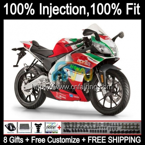 Injection mold Bodys For Aprilia RS-125 RS4 RS125R RSV125 RS125 12 13 14 15 Green red 16 Bodywork RS 125 2012 2013 2014 2015 2016 Fairings 16HM.4