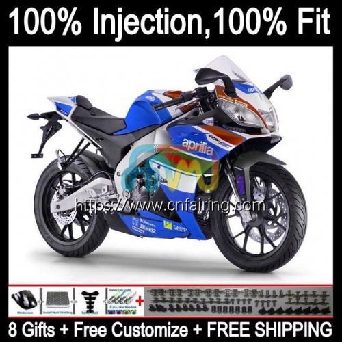 Injection mold Body For Aprilia RS125R RSV125 RS4 2012 White blue 2013 2014 2015 2016 Bodyworks RS-125 RS 125 RS125 12 13 14 15 16 Fairing 16HM.88