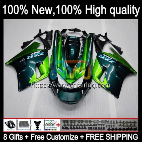 ZZR1100 For KAWASAKI NINJA ZZR 1100 ZX-11R ZX-11 1993 1995 1996 1997 1998 1999 2000 Dark green 2001 ZX 11R ZX11R 96 97 98 99 00 01 Fairing 18HM.59