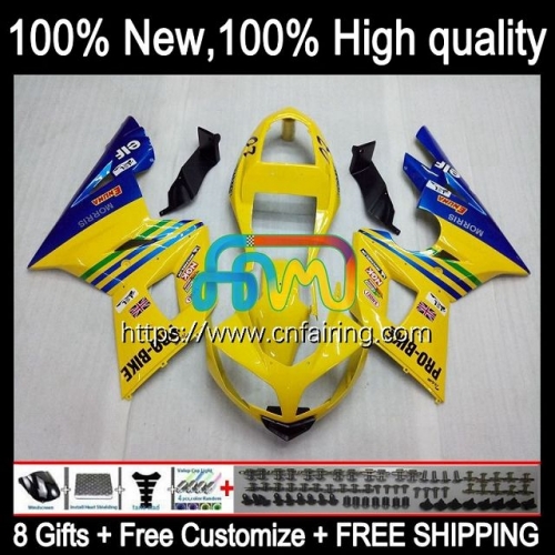 OEM Body For Triumph Daytona600 Daytona 650 600 CC Bodywork 600CC Daytona650 02 03 04 05 Daytona 600 Blue yellow 2002 2003 2004 2005 Fairing 12HM.11