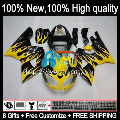 OEM Body For Triumph Daytona600 Daytona 650 600 CC Bodywork 600CC Daytona650 02 03 04 05 Daytona 600 2002 2003 2004 2005 Fairing Yellow flames 12HM.13