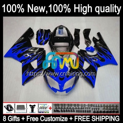 Bodywork For Triumph Daytona 650 600 CC 2002 2003 2004 2005 Body Daytona 600 Daytona650 650CC Daytona600 02 03 04 05 Fairing Kit 12HM.32 Blue flames