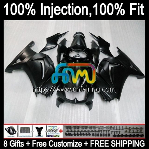 Injection OEM For KAWASAKI NINJA Flat Black ZX250R EX ZX 250R ZX250 EX250 R EX250R 08 09 10 11 12 ZX-250R 2008 2009 2010 2011 2012 Fairings 11HM.79