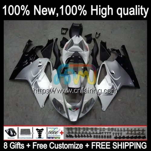 Body OEM For Aprilia RSV 1000 R 1000R RSV1000R White silver Mille RV60 Cowling RSV1000 R RR 03 04 05 06 RSV1000RR 2003 2004 2005 2006 Fairing 13HM.10