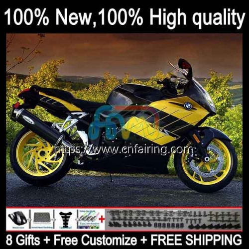 Body Kit For BMW K1200 S K 1200 S K1200S K1200-S Cowling K-1200S 05 06 07 08 09 10 K 1200S 2005 2006 2007 2008 Yellow blk 2009 2010 Fairing 14HM.24