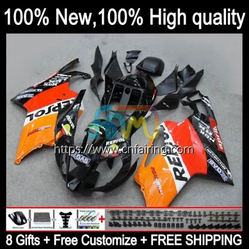 Body OEM For Aprilia RSV Repsol orange 1000 R 1000R RSV1000R Mille RV60 Cowling RSV1000 R RR 03 04 05 06 RSV1000RR 2003 2004 2005 2006 Fairing 13HM.15