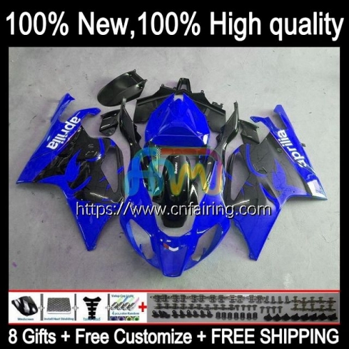 Body Kit For Aprilia RSV1000R Mille RV60 RSV1000 R RR 2003 2004 Blue black 2005 2006 Cowling RSV1000RR RSV 1000 R 1000R 03 04 05 06 Fairing 13HM.44