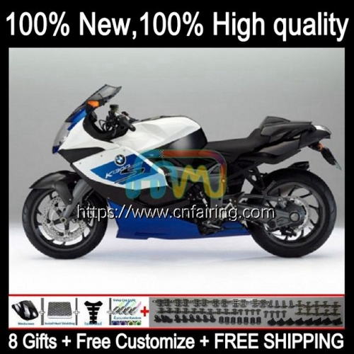 OEM Body For BMW K1200 S K 1200 S K-1200S 2005 2006 2007 2008 2009 2010 Cowling K 1200S K1200S K1200-S White blue 05 06 07 08 09 10 Fairing 14HM.29