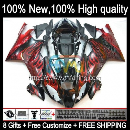 Body OEM For Aprilia RSV 1000 R 1000R RSV1000R Mille RV60 Cowling RSV1000 R RR Red flames 03 04 05 06 RSV1000RR 2003 2004 2005 2006 Fairing 13HM.13