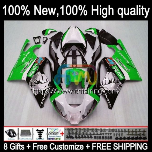 Body Kit For Aprilia RSV1000R Green silver Mille RV60 RSV1000 R RR 2003 2004 2005 2006 Cowling RSV1000RR RSV 1000 R 1000R 03 04 05 06 Fairing 13HM.53