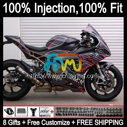 Injection mold Body For BMW S1000 RR S1000-RR S 1000 RR 19-21 Bodywork S1000RR 19 Grey red blk 20 21 S 1000RR 2019 2020 2021 Full OEM Fairings 7HM.6