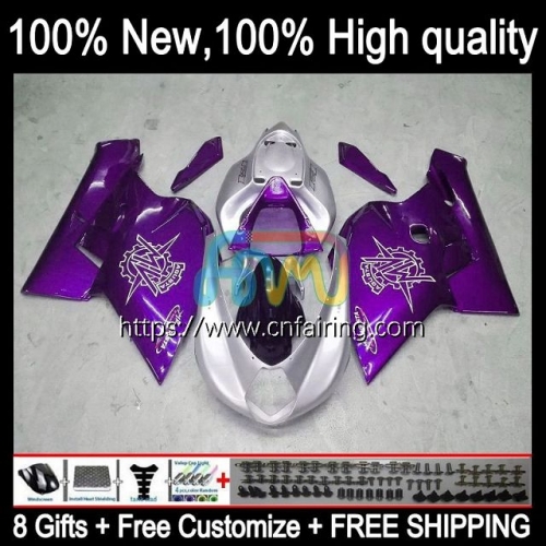 OEM Body For Agusta MV F4 R312 750S 1000 R 750 1000CC 2005 2006 Cowling 1000R Silver purple 312 1078 1+1 Bodywork MA F4 1000 CC 05 06 Fairings 8HM.67