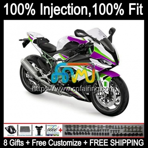 Injection mold Body For BMW S1000 RR S1000-RR S 1000 RR 19-21 Bodywork S1000RR 19 20 Purple White 21 S 1000RR 2019 2020 2021 Full OEM Fairings 7HM.31