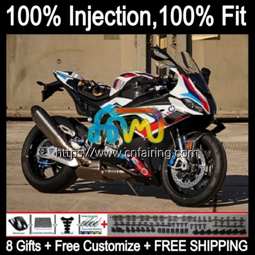 Injection mold Bodys For BMW S-1000 S 1000 RR S1000-RR 2019 White black 2020 2021 Bodywork S 1000RR S1000 RR S1000RR 19 20 21 OEM Fairing Kit 7HM.61