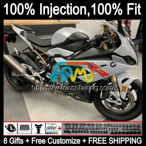 Injection mold Body For BMW S1000 RR S1000-RR S Glossy Grey 1000 RR 19-21 Bodywork S1000RR 19 20 21 S 1000RR 2019 2020 2021 Full OEM Fairings 7HM.13