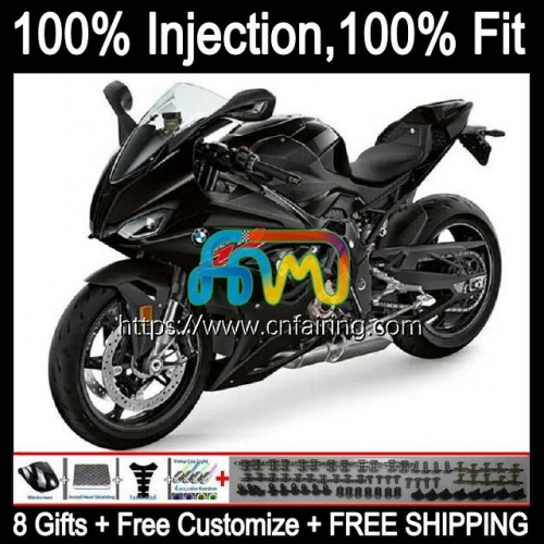 Injection mold Body For BMW S1000 RR S1000-RR S 1000 RR 19-21 Bodywork S1000RR 19 20 Matte Black 21 S 1000RR 2019 2020 2021 Full OEM Fairings 7HM.10