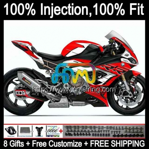 Injection mold Bodys For BMW White red S-1000 S 1000 RR S1000-RR 2019 2020 2021 Bodywork S 1000RR S1000 RR S1000RR 19 20 21 OEM Fairing Kit 7HM.82