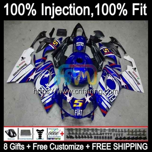 Injection mold Body For Aprilia RS-125 RS4 RS125R RSV125 RS125 06 07 08 09 10 11 RS 125 2006 2007 2008 Blue white 2009 2010 2011 OEM Fairing 9HM.18