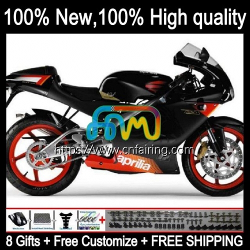 OEM Body For Aprilia RS-250 RSV250 RSV 250 RS 250 RR RSV250RR RS250 98 99 00 01 02 03 Glossy Black RS250R 1998 1999 2000 2001 2002 2003 Fairing 6HM.34