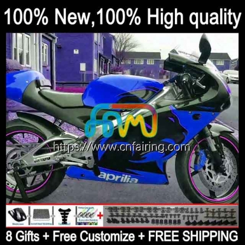 Body For Aprilia RS250R RSV250RR RS-250 1998 1999 2000 2001 2002 Blue black 2003 RSV250 RSV 250 RS 250 RR RS250 R 98 99 00 01 02 03 Fairings 6HM.132