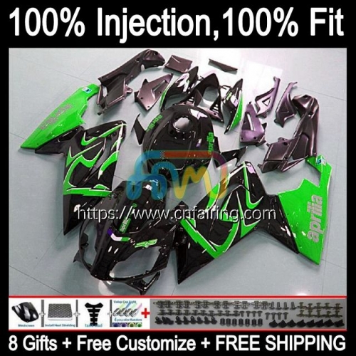 Injection mold Body For Aprilia RS-125 RS4 RS125R RSV125 RS125 Green black 06 07 08 09 10 11 RS 125 2006 2007 2008 2009 2010 2011 OEM Fairing 9HM.28