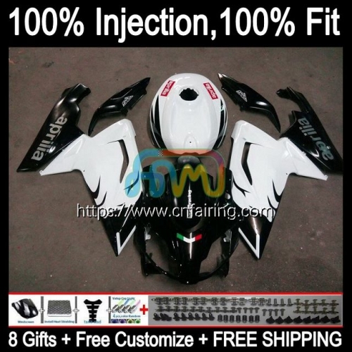 Injection mold Body For Aprilia RS-125 RS4 RS125R RSV125 RS125 06 07 08 09 10 11 RS 125 2006 2007 2008 2009 2010 2011 Black white OEM Fairing 9HM.10