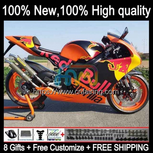 Body For Aprilia RS-125 RSV125 RS4 1999 2000 2001 2002 2003 2004 2005 RSV 125 RS 125 RR 125RR RS125 99 00 01 02 Orange black 03 04 05 Fairing 10HM.149