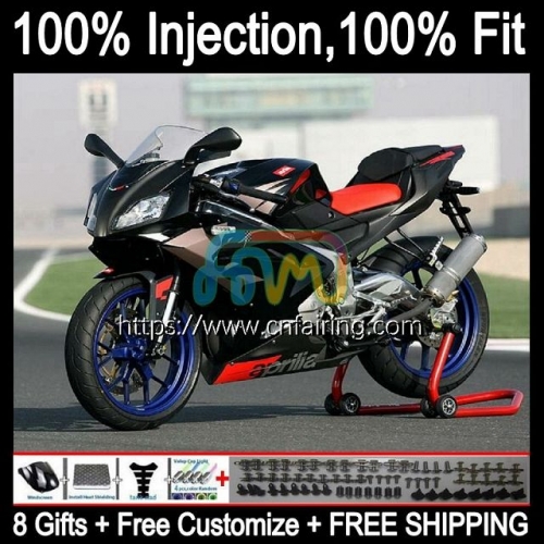 Injection mold Body For Aprilia Golden black RS-125 RS4 RS125R RSV125 RS125 06 07 08 09 10 11 RS 125 2006 2007 2008 2009 2010 2011 OEM Fairing 9HM.1