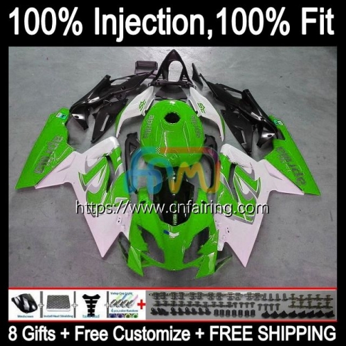 Injection mold For Aprilia RS4 RS125R RS-125 2006 2007 2008 2009 2010 2011 Body Green white RS 125 RSV125 RS125 06 07 08 09 10 11 OEM Fairing 9HM.37