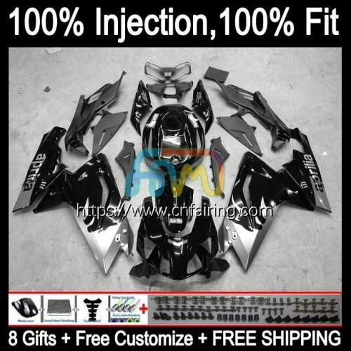 Injection mold For Aprilia RS4 RS125R RS-125 2006 2007 2008 2009 2010 2011 Body RS 125 RSV125 RS125 06 07 Blk silvery 08 09 10 11 OEM Fairing 9HM.129