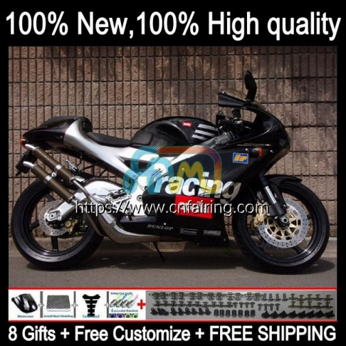 Body For Aprilia RS-125 RS4 RSV 125 RS 125 RR 125RR RS125 99 00 01 02 03 04 Gloss black 05 RSV125 1999 2000 2001 2002 2003 2004 2005 Fairing 10HM.4